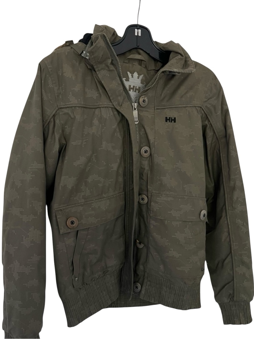 Helly Hansen Cropped Jacket with Faux Fur-Lined Hood – Size S